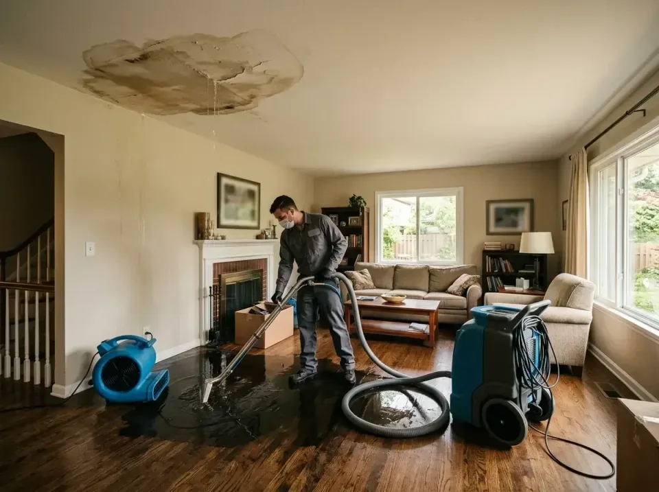 attic-pipe-burst-ceiling-drip-008 — frequently asked questions, Water Damage Restoration & Carpet Care in Evergreen Park, IL